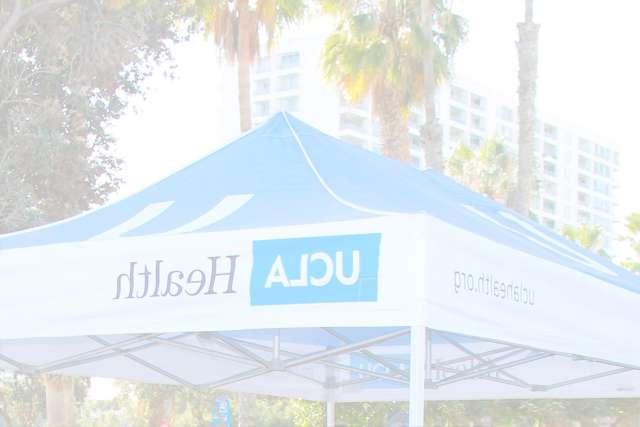 Tent with UCLA Health Logo